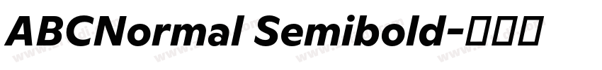 ABCNormal Semibold字体转换